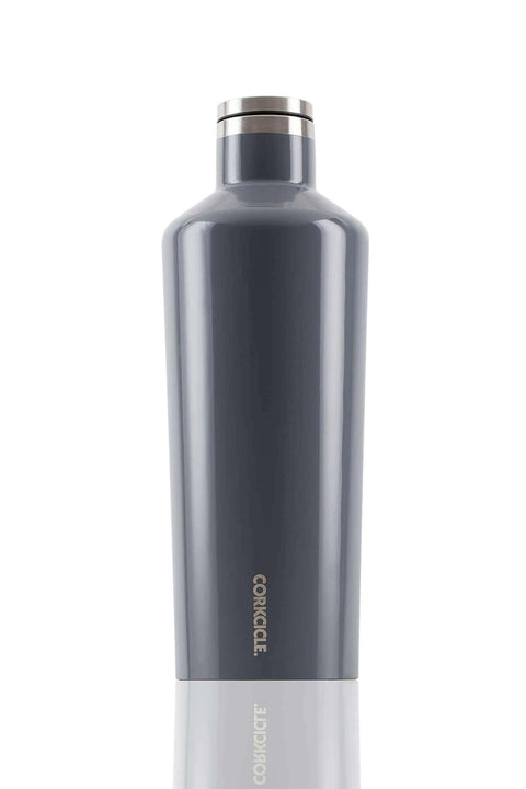 Ryker:corkcicle 60 oz classic canteen,Gray / Screen Print