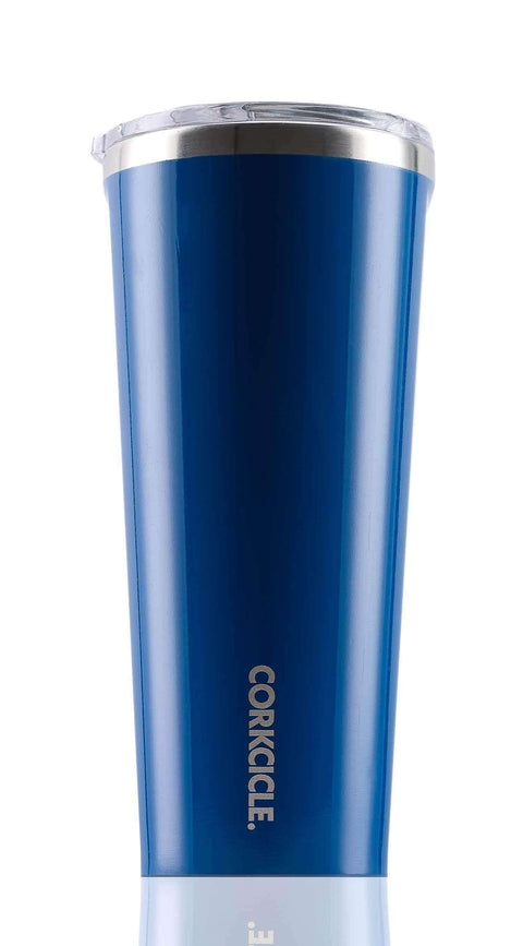 Ryker:corkcicle 24 oz classic tumbler,Blue / Screen Print
