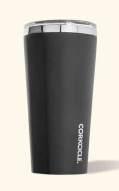 Ryker:corkcicle 16 oz classic tumbler,Black / Screen Print