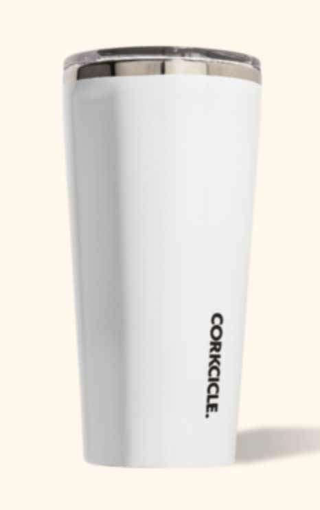 Ryker:corkcicle 16 oz classic tumbler,White / Screen Print