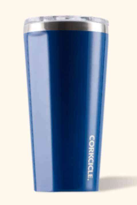 Ryker:corkcicle 16 oz classic tumbler,Blue / Screen Print
