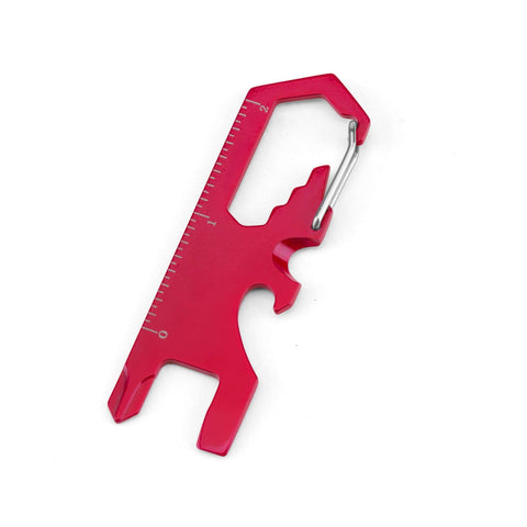 Ryker:fox carabiner tool,Red / Blank