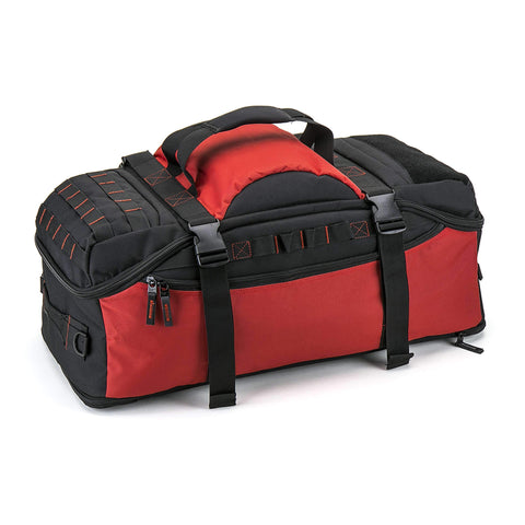Ryker:trek convertible duffle,Red / Heat Transfer